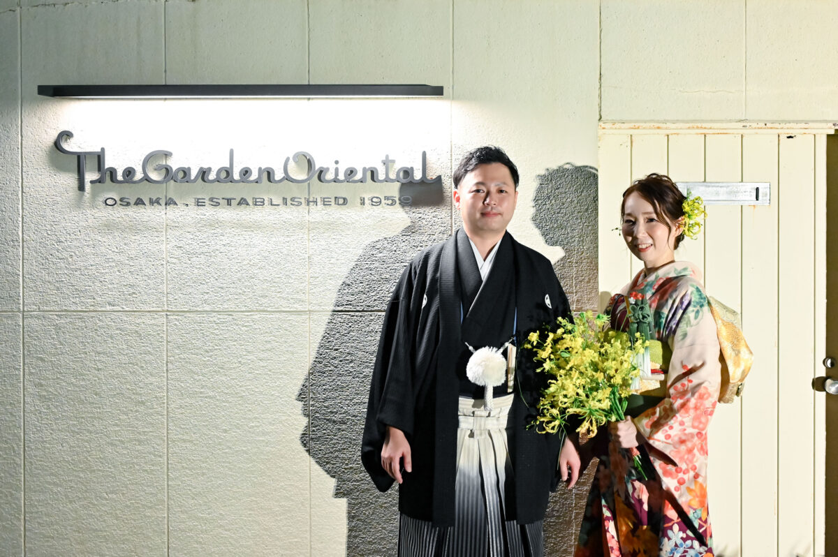 ザ ガーデン オリエンタル大阪で本振袖をお召いただくと、日本の伝統衣装でありながら新鮮さも味わっていただけます。